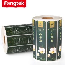 Factory Custom Printed Roll Adhesive Bottle Label Sticker for Olive Oil
